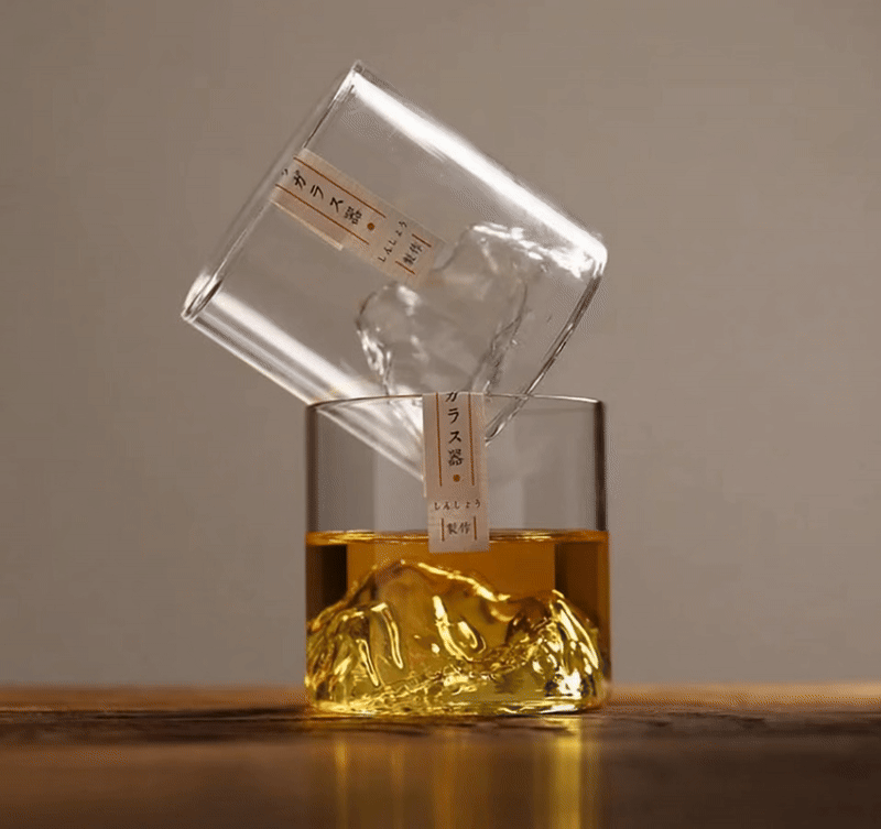 Glacier Mountain Glass – Mt. Fuji Inspired Teacup