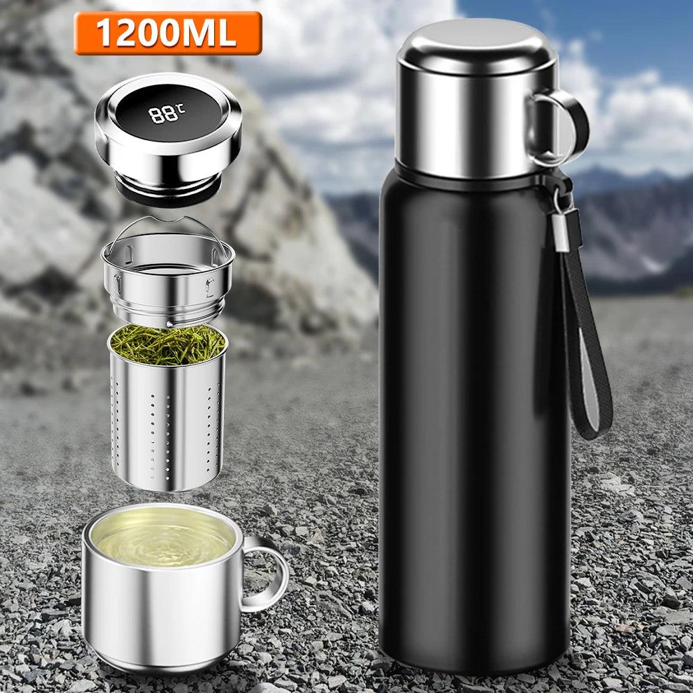Smart Temperature Display Thermos – 1200ML