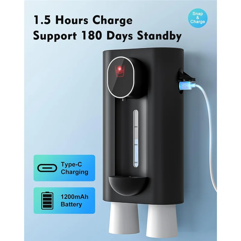 Touchless Mouthwash Dispenser Family-Friendly.