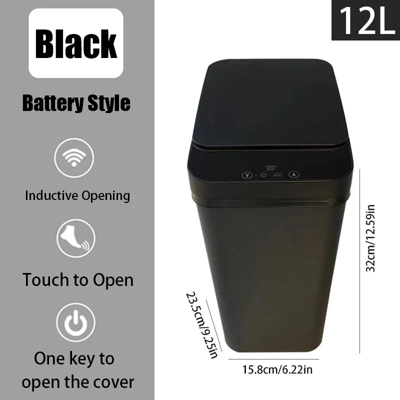 touchless Smart Motion Sensor Trash Can – 12L