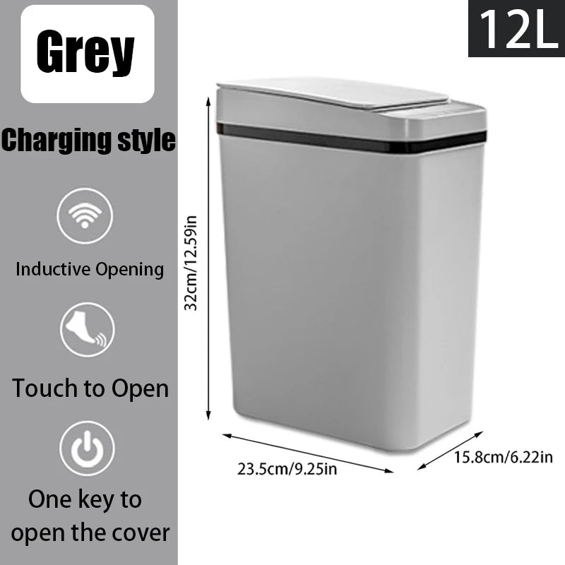 touchless Smart Motion Sensor Trash Can – 12L