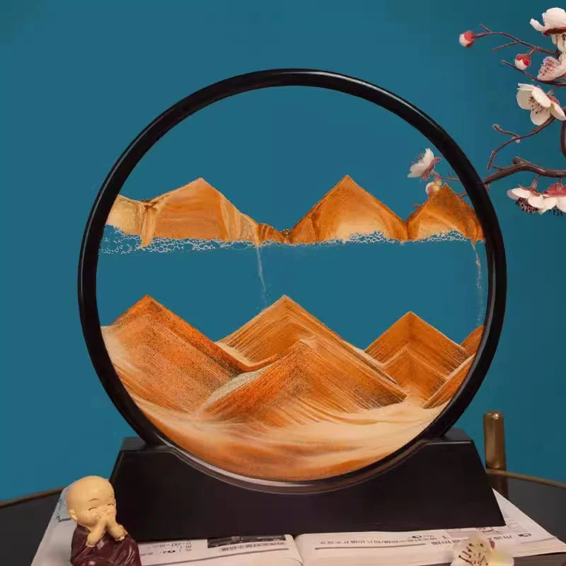 3D Flowing Sand Art Decor