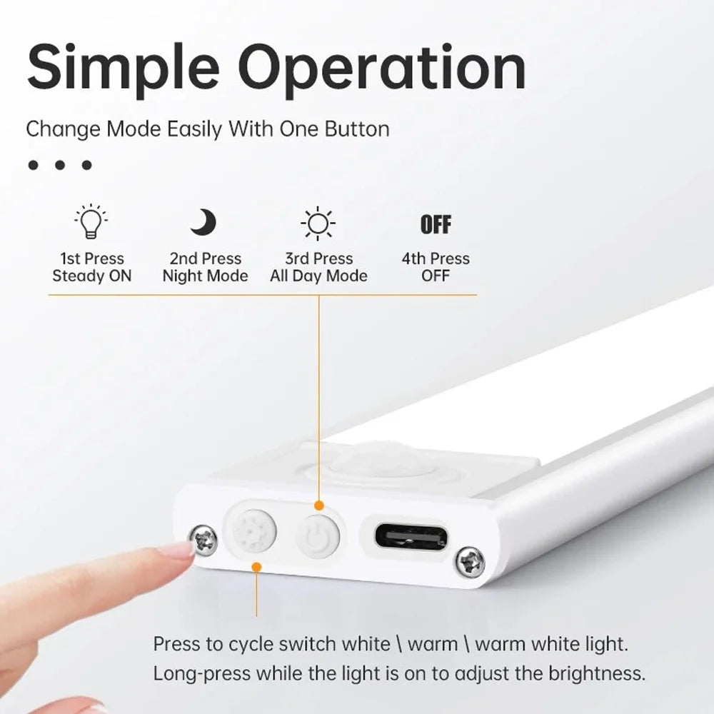 LED Motion Sensor Night Light – Wireless USB
