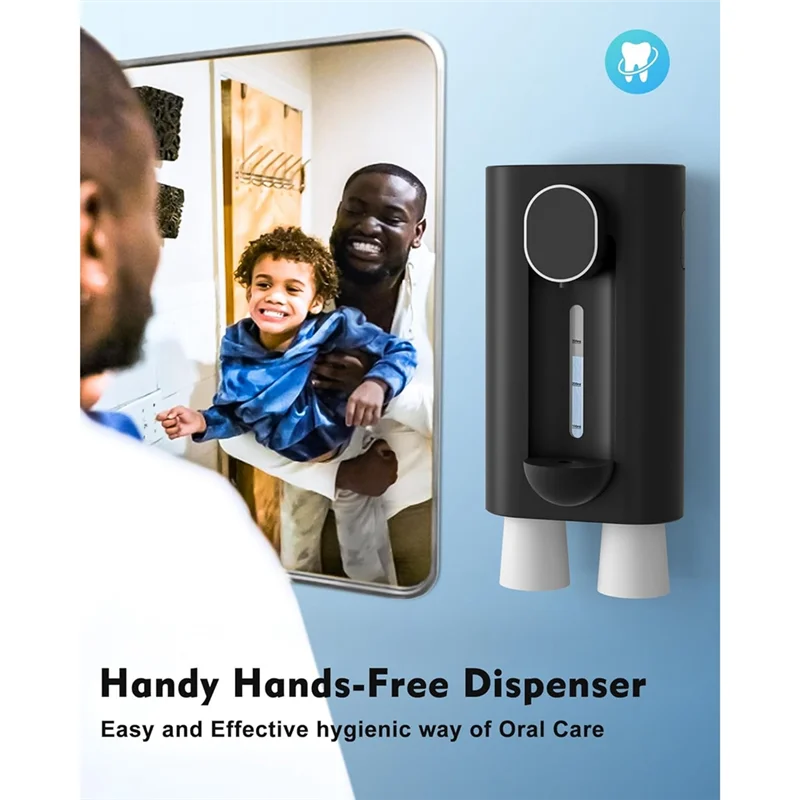 Touchless Mouthwash Dispenser Family-Friendly.