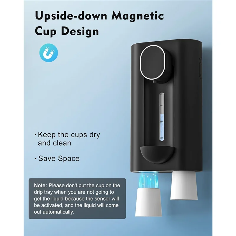 Touchless Mouthwash Dispenser Family-Friendly.