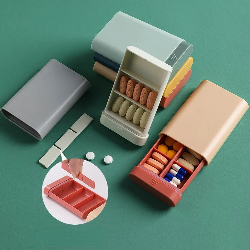 Portable Pill Organizer Box