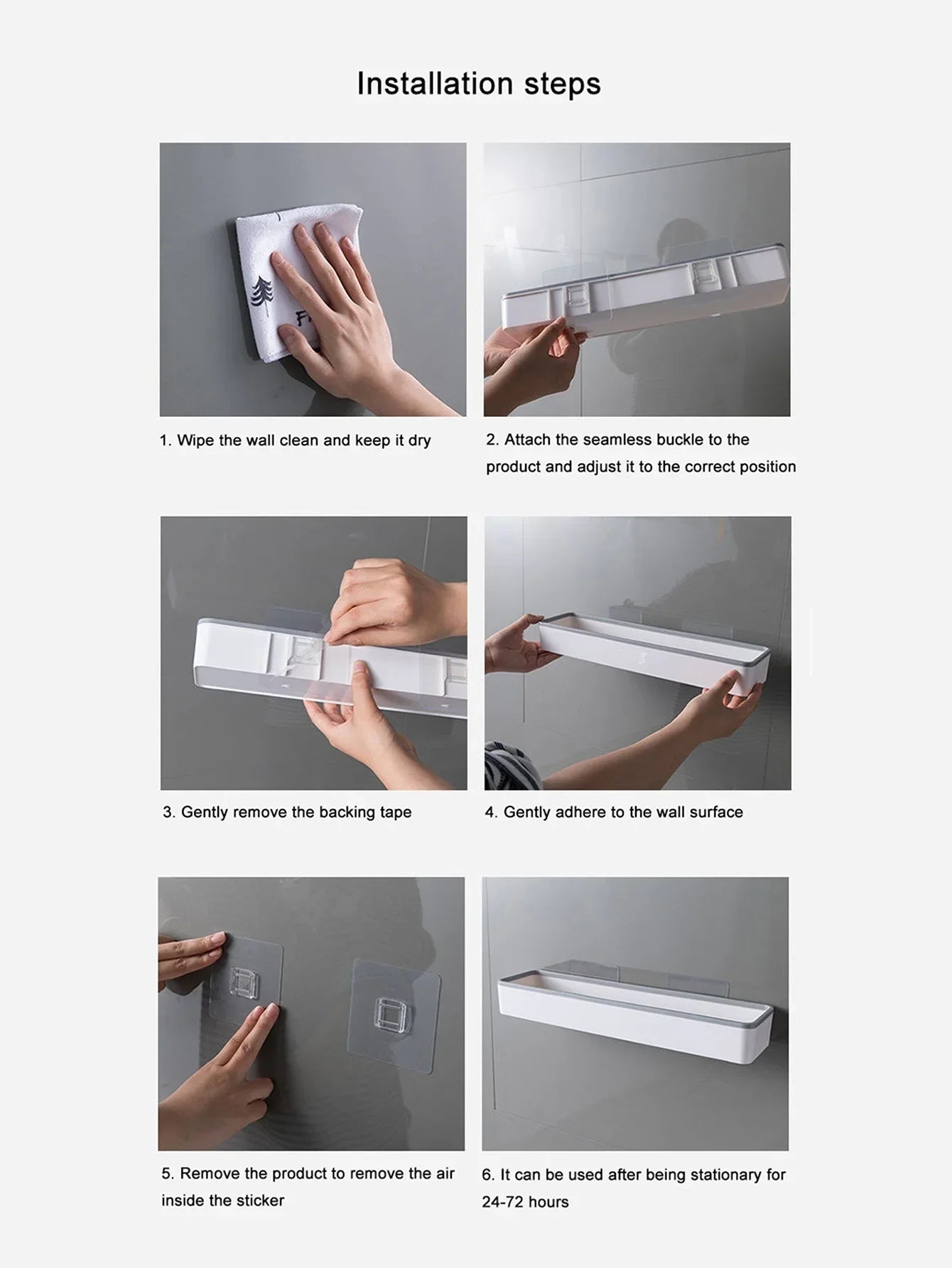 Wall-Mounted Bathroom Storage Shelf