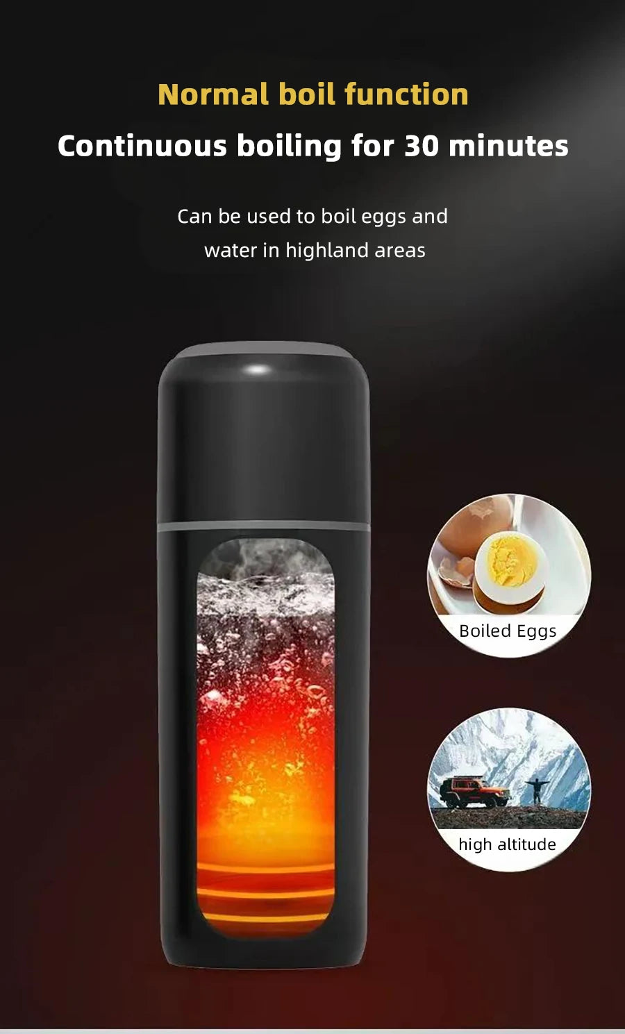 Portable Car Electric Kettle – 500ML