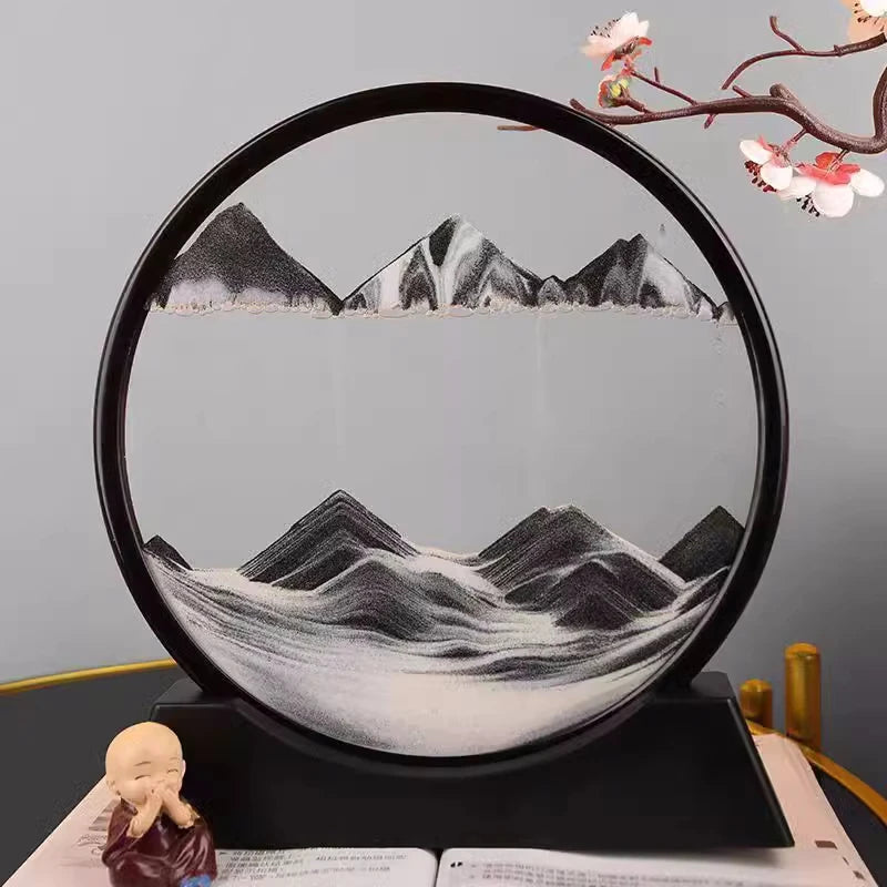 3D Flowing Sand Art Decor