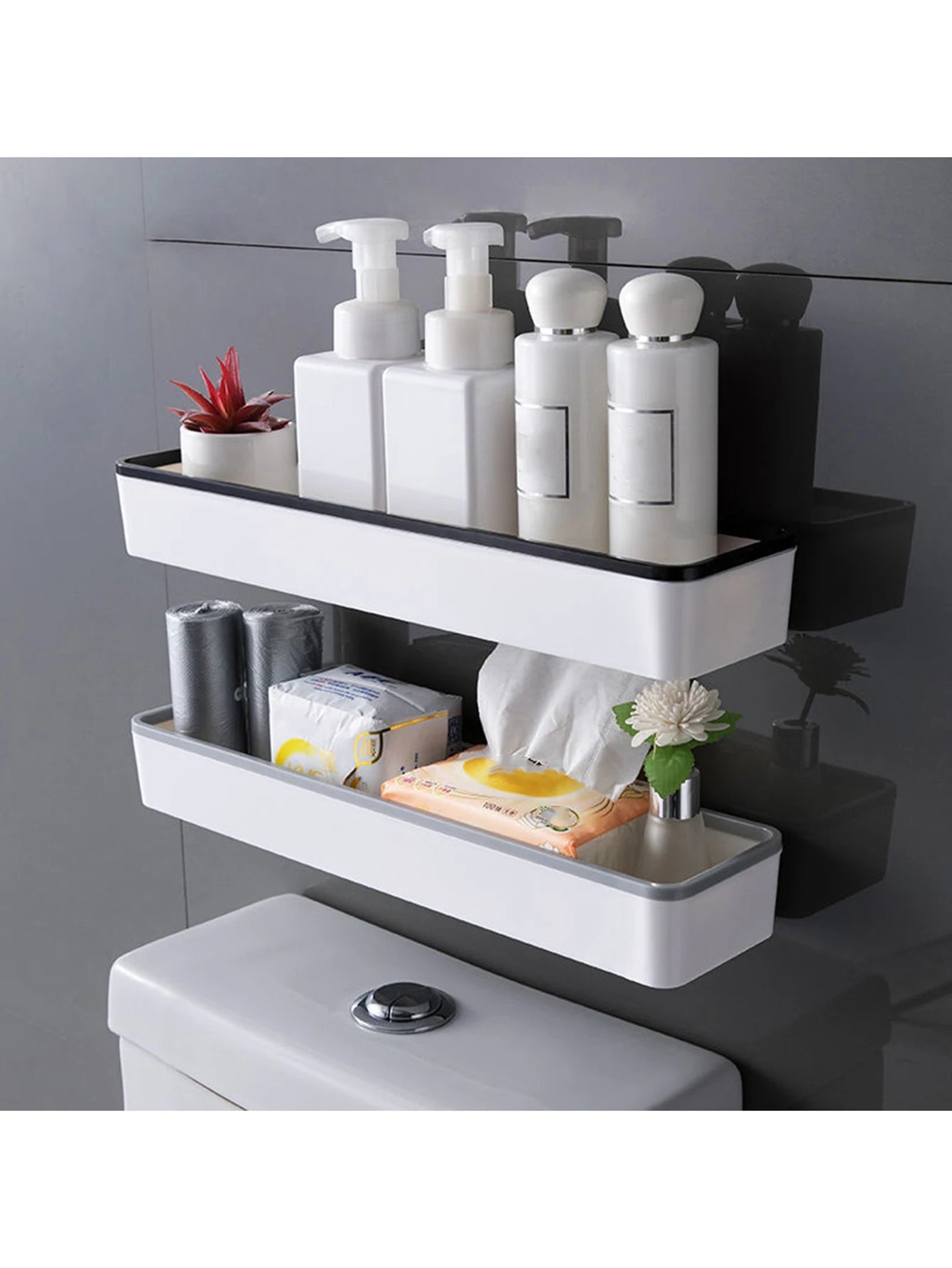 Wall-Mounted Bathroom Storage Shelf