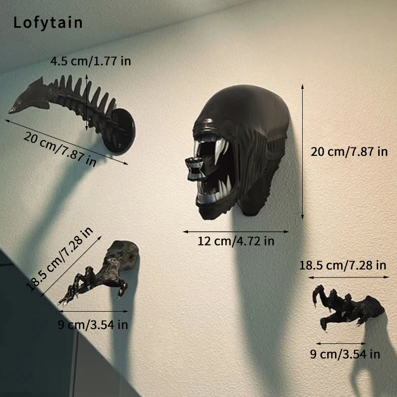 Lofytain Alien Xenomoprh Wall Art Sculpture Statue